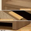 Dresser forof Drawers  with 4 Rattan  Tower Large Nightstand Sets for Living Room Hallway, Dresser 6
