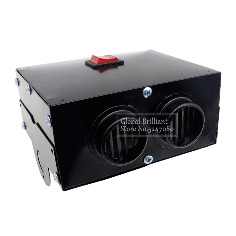 Chauffage Voiture 12V/24V - Défroisseur Pare-brise Rapide - Rotation 360°, Fixation Adhésive - Pour Voitures Et Camions