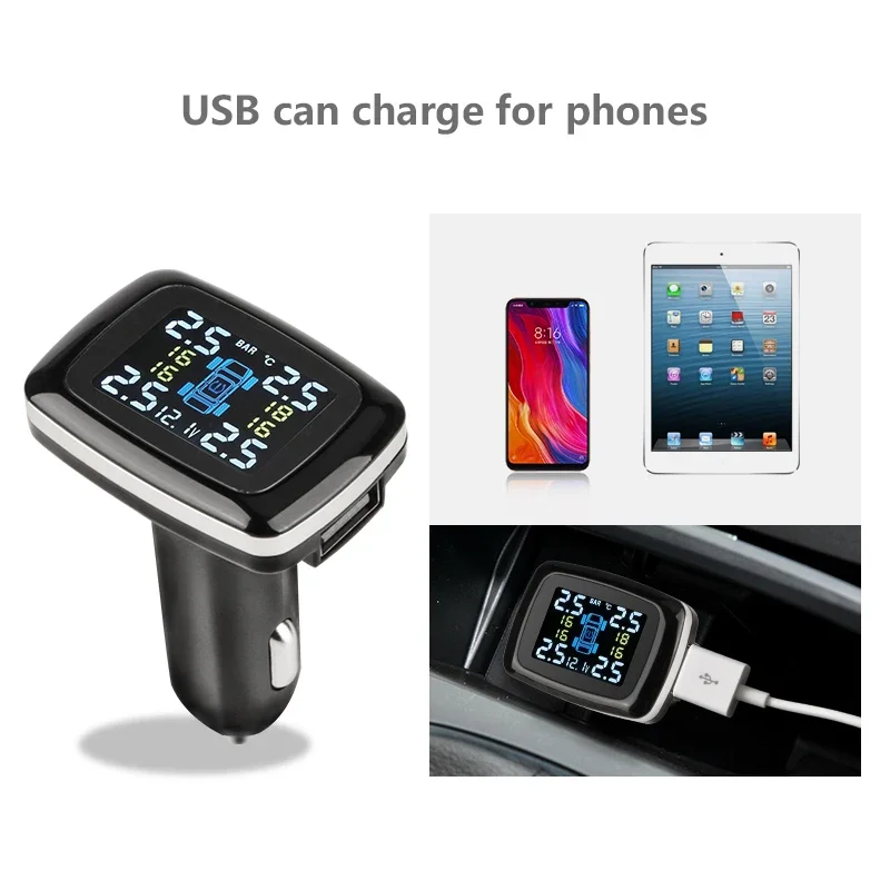 Develuck ڵ TPMS  Ÿ̾ з ͸ ý, USB Ʈ  溸, 4 IP68  ܺ   