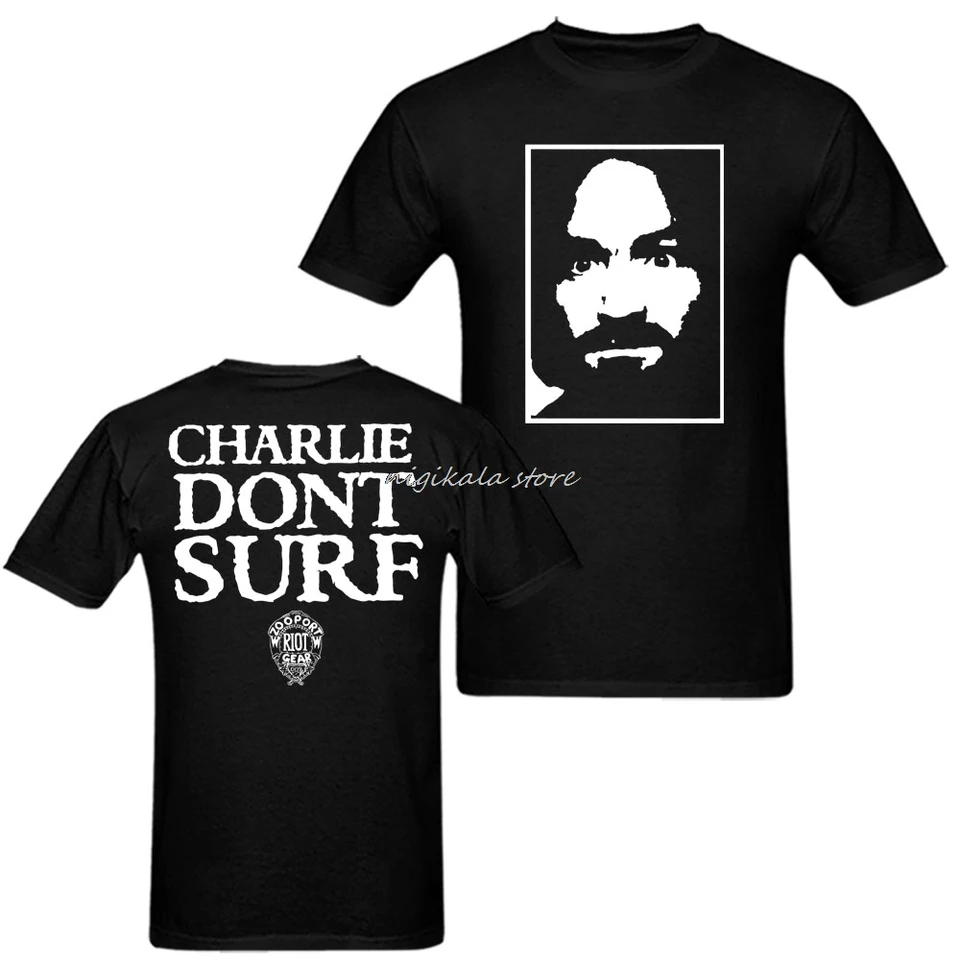 Tank Girl 'Charlie Don't Surf' Meme T-Shirt - Feminist, Vintage-Style, Unisex Cotton Tee