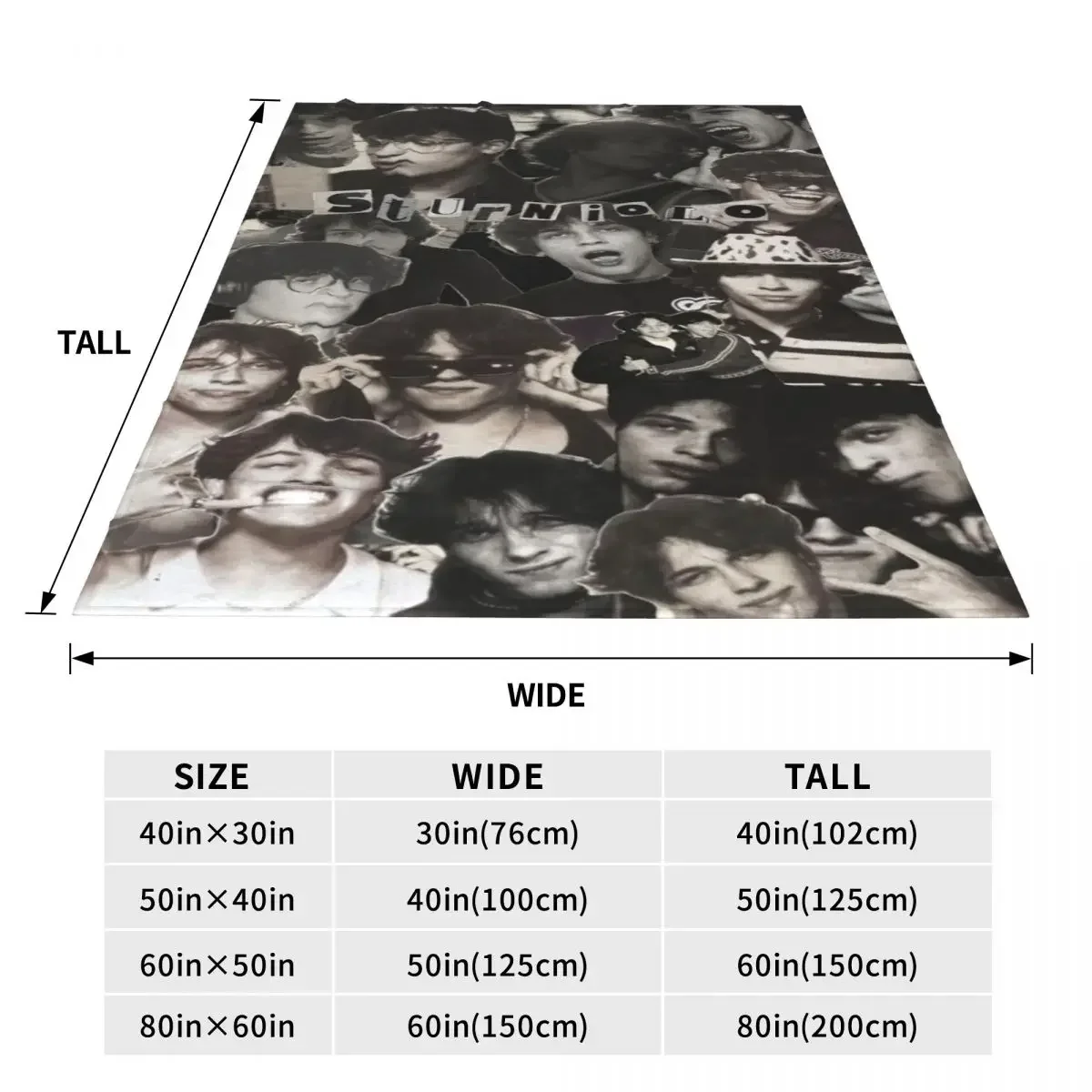 Sturniolo Triplets Plaid Blankets Sofa Cover Fleece Print Handsome Boy Lightweight Thin Throw Blanket for Sofa Outdoor Bedspread 6