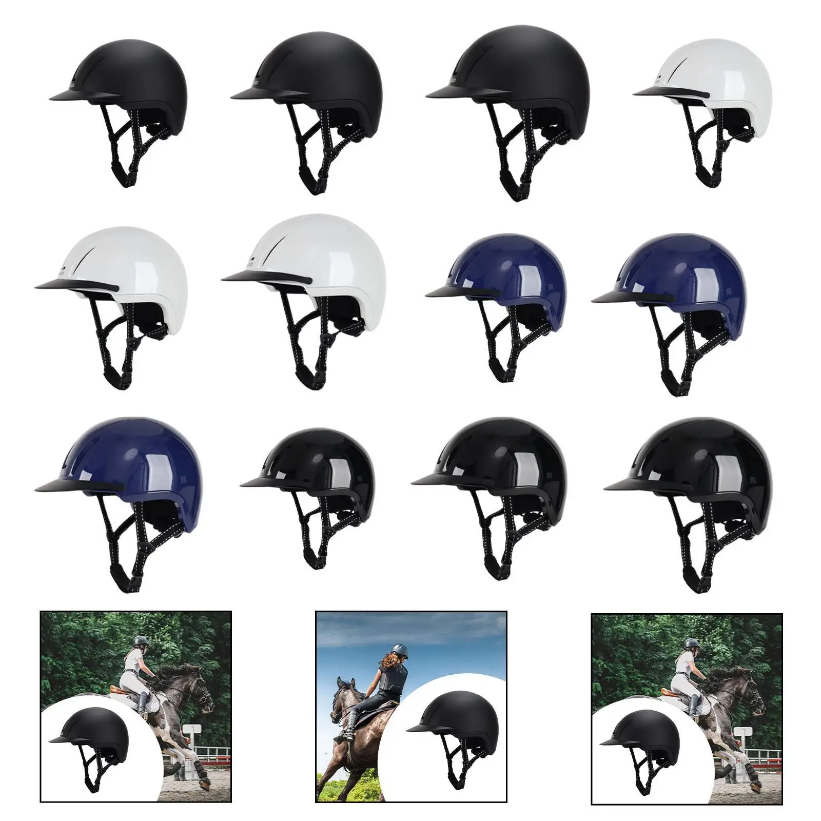Equestrian Helmet Comfortable Equestrian Supplies Multifunction Gear Summer Professional Starter Hat Horse Equipment