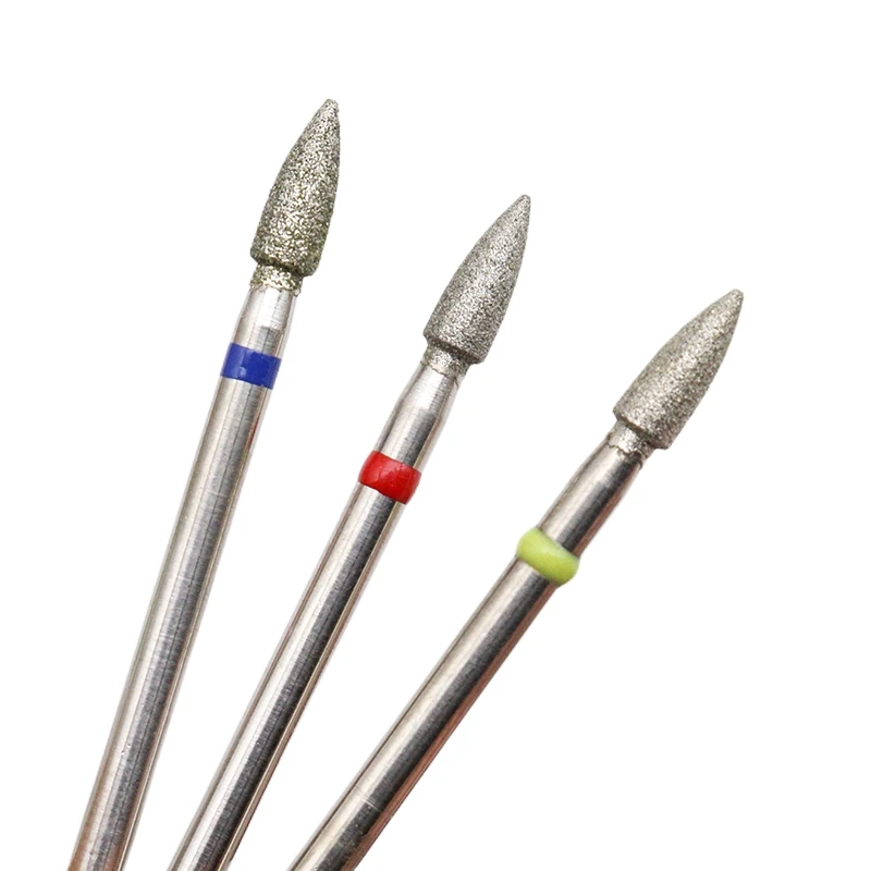 Description Picture 2 of itemElectric Manicure Drills Cone Diamond Nail Drill Bit Rotary Milling Cutters Bits for Cuticle Remove Tools Accessories