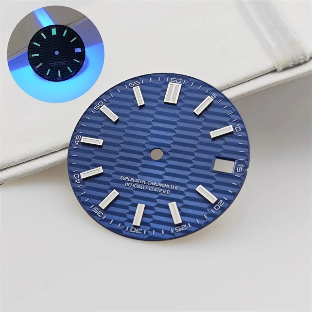 Watch Dial Accessories Watch Face Accessories 28.5mm DIY Log Dial for NH35 Movement
