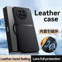 For Vivo X90 Pro Plus Case Luxury Magnetic Stand Leather Phone Case for VIVO X90 X90Pro+ Bumper Shockproof Car Holder Back Cover 1