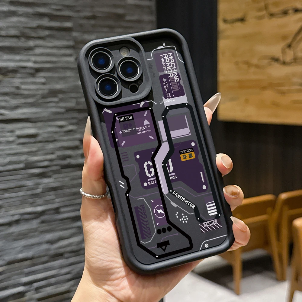 Fashion Mecha Style Phone Case: Sleek and Durable Design