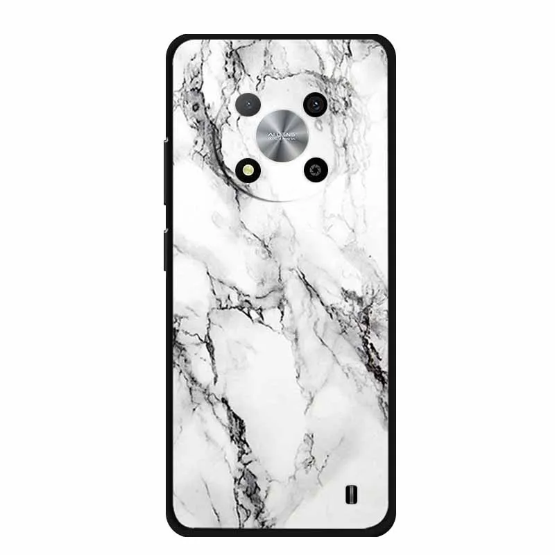 Luxury Soft Silicone TPU Phone Cover with Cartoon Floral Design - Protective Case