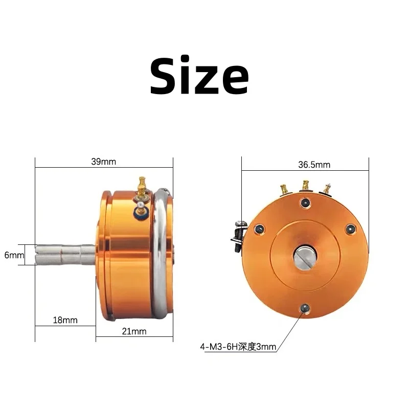 1PC SENTOP WDD35D4 Linear 0,1% 1K/2K/5K/10K Leitfähigen Kunststoff potentiometer 19mm Kurze Achse Winkel Sensor Verschiebung WDD35D-4 – Detail 3