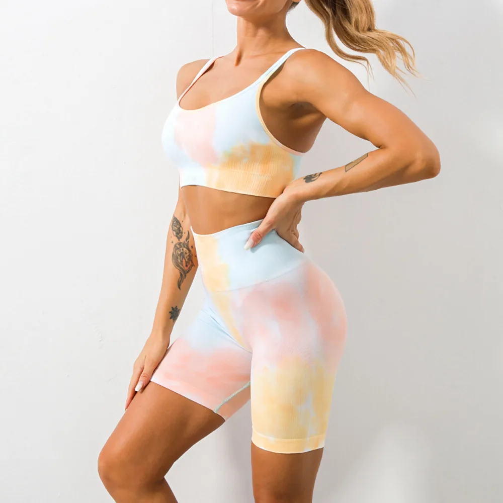 2Pc Naranja - Conjunto Deportivo Tie Dye