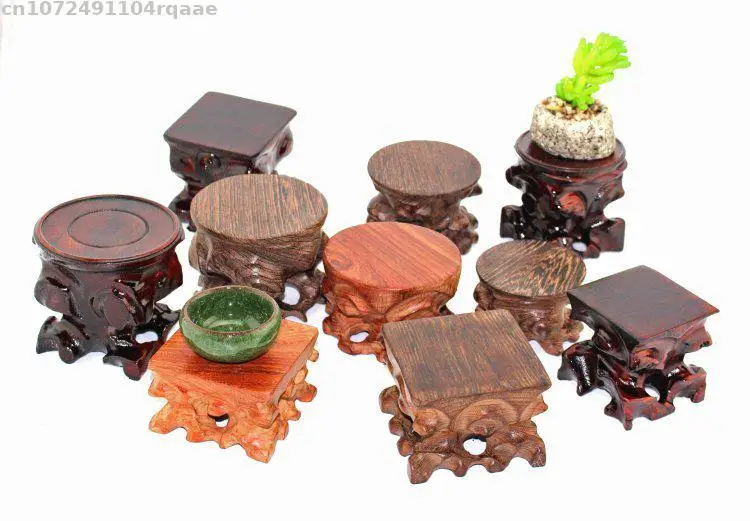 Hölzerne Dekorative Tischregale Stehender Blumenständer Kaffee-Tee-Sets Präsentationsständer Blumentopf Sortier-Tischregal – Detail 5