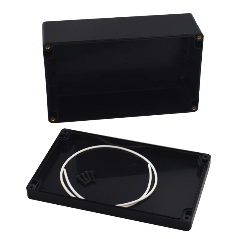 ABS Waterproof Junction Box - Black IP67 Rated Plastic Organizer Enclosure