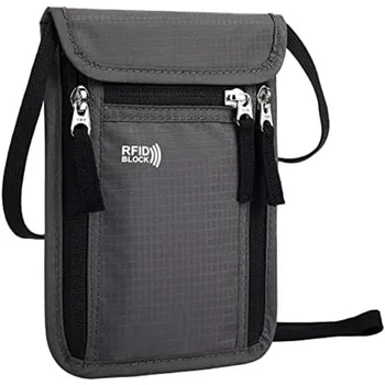 Custodia da viaggio Portafoglio da collo Porta passaporto per famiglia Custodia organizer con blocco RFID Portafoglio per passaporto Portafoglio da viaggio Accessori da viaggio