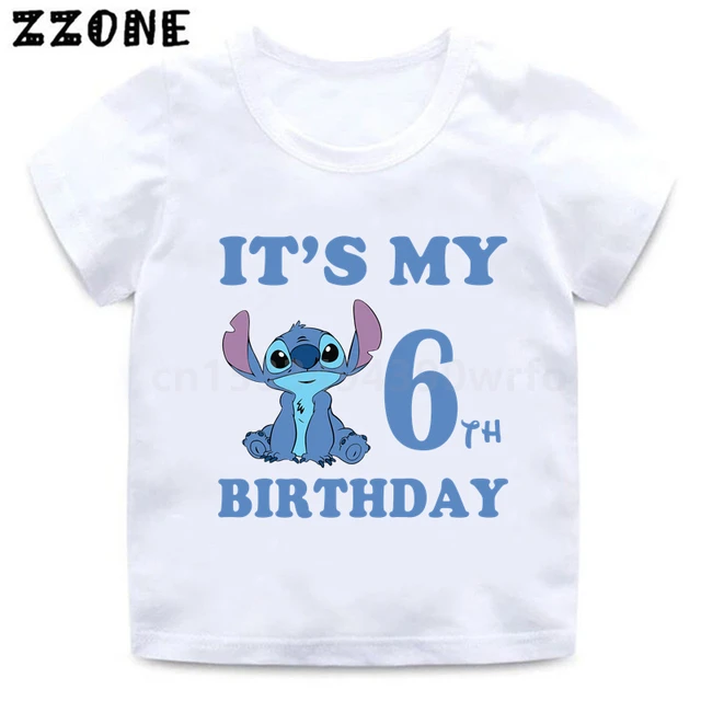 Meninos disney stitch t-shirts crianças verão dos desenhos animados  camiseta moda meninos meninas 3d impressão bonito t-shirts de fundo disney  stitch t - AliExpress