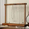 87861-539f54.jpg Présentoir organisateur de bijoux en bois massif, support de comptoir suspendu pour chaînes, boucles d'oreilles, Bracelets, vitrine, support de rangement