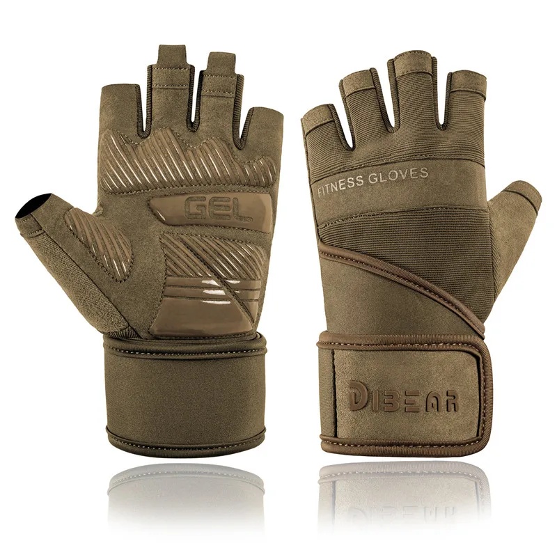 

FX Fitness Half Finger Wristband Lengthened Gloves Sports Anti Slip Pull Rod Dumbbell Hand Protection Training Gloves FSTAR