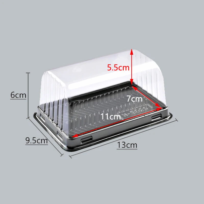 50Pcs Roll Cake Box Set with Clear Lid, Plastic Hot Dog, Sandwich, Swiss Roll, Muffin a... - SKU CBS01736 - UGI Packaging