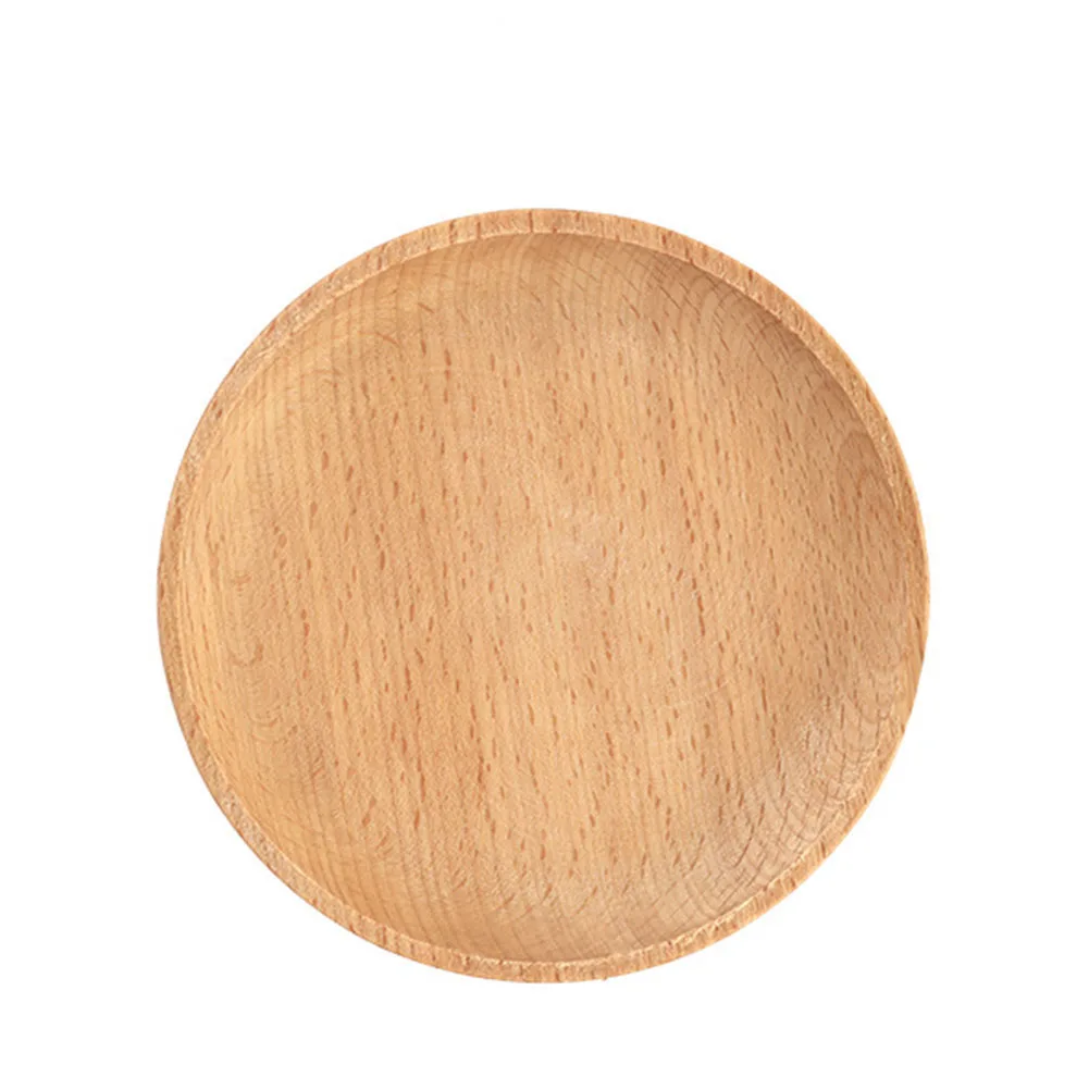 

Wooden Tray Dessert Plate Environmentally Kitchen Tool Snack Dried Fruit Plate 1pc Afternoon Tea Trays Paint-free