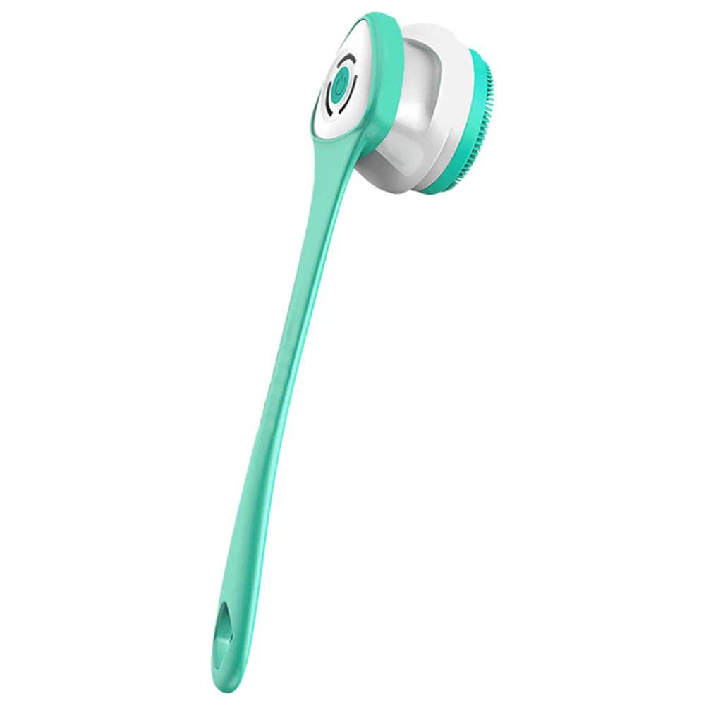 Electric Body Scrubber Multifunctional Spinning Spa Brush Rechargeable Long Handle with 5 Brush Heads Bathroom Bath Showers Tool