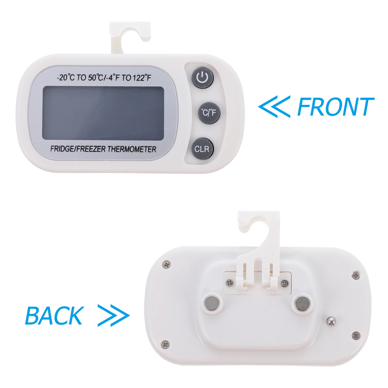 

2pcs Fridge Waterproof Refrigerator Freezer Room Gauge