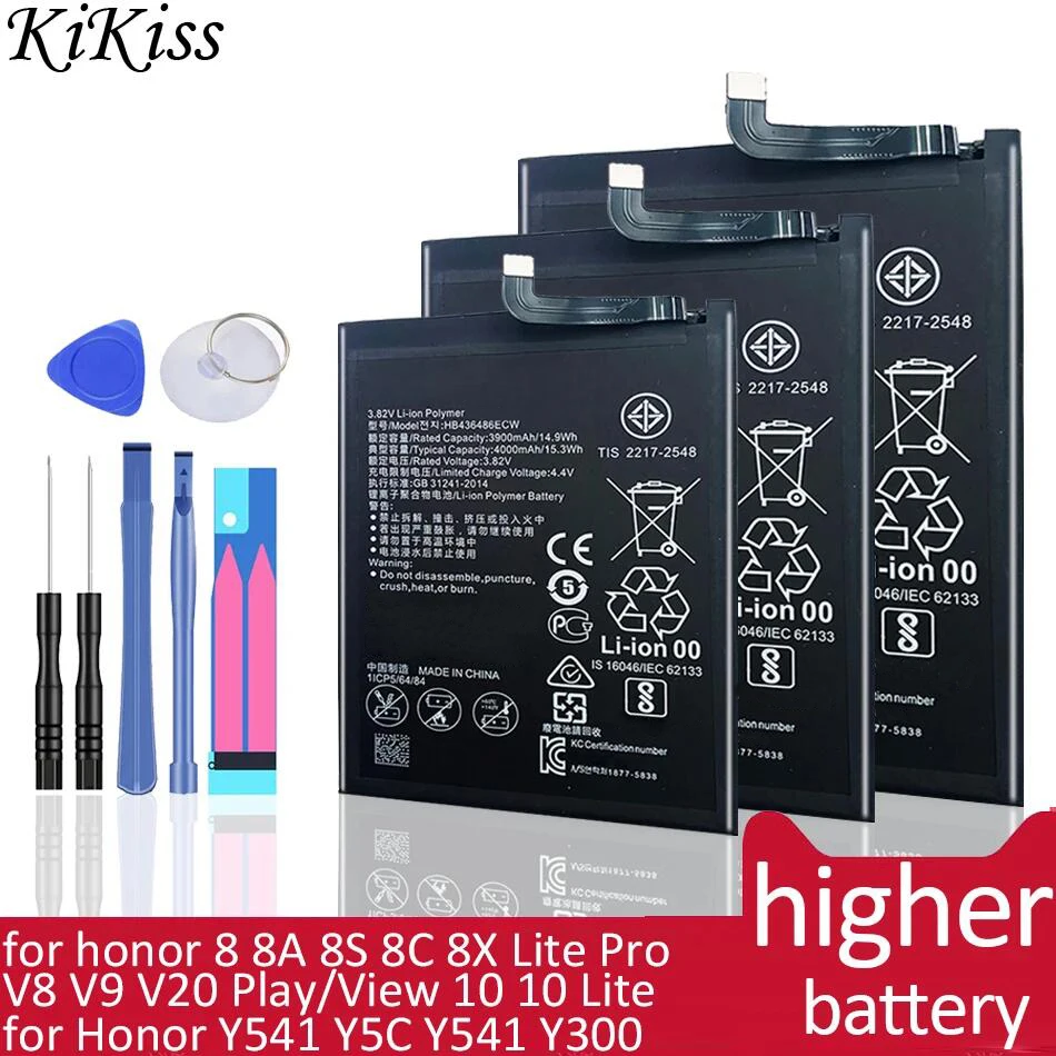 Batteria Per Huawei Honor 8 8A 8S 8C 8X Lite Pro/V8 V9 V20 Play/View 10 V10/View 10 Lite/Per Honor Bee Y5C Y541 Y300 Y300C
