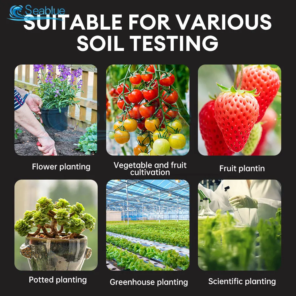 Soil PH Tester Soil Moisture PH Temperature Sunlight Intensity Testers Garden Planting Detector PH Test soil moisture sensor soil tester ph meter ph test paper
