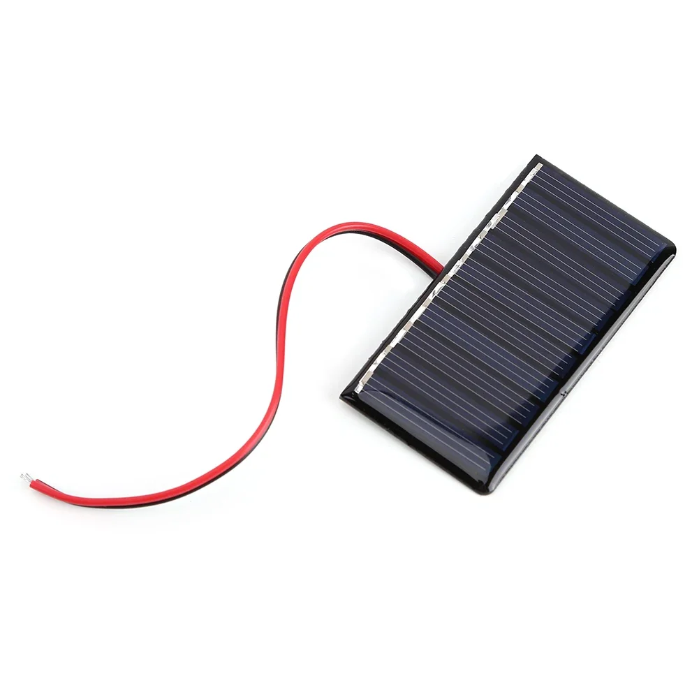 Power Bank con Batteria USB, Pannello Solare 0.3W 5V in Polisilicio Epossidico, Mini Sistema Solare Fai-da-Te con Cavi - Image 5