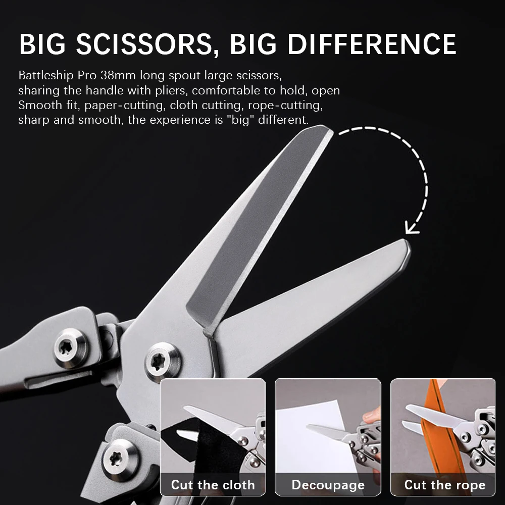 

Multitool Set Nextool Outdoor Knife Wire Stripper Cutters Folding Pliers with Multifunctional Plier Cutter and Survival Scissors