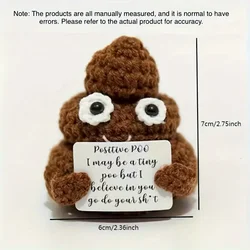 Mini Funny Inspirational Knitted Poop Doll for Gifts and Party Decoration (1 PC)