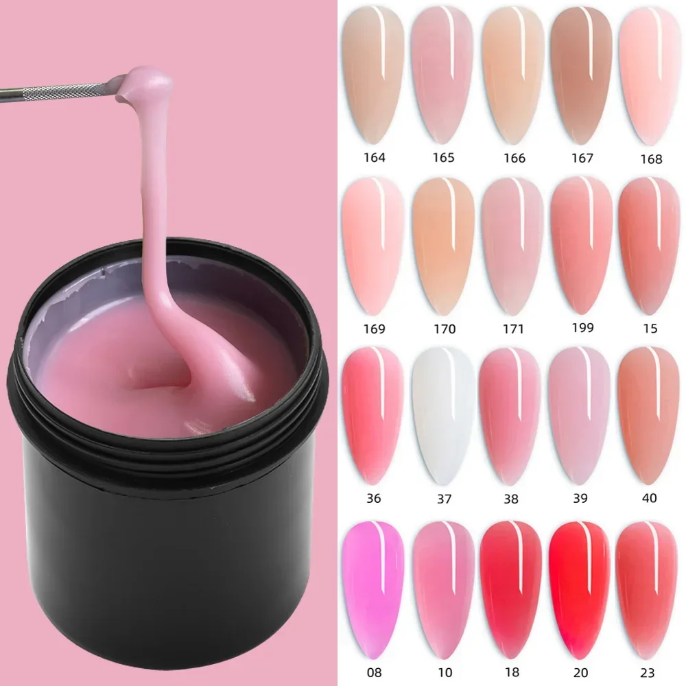 150ML Poly Acrylic Gel For Extension Clear Pink Finger Quick Builder Extension Glue Soak Off Gel Nail Polish Nails Art Manicure