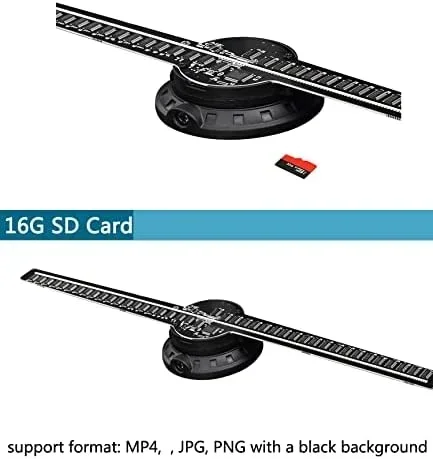 3D Hologram Projector Fan Wifi Sign LED Screen Remote Control Advertising Machine Holographic Lamp Player Support Splicing