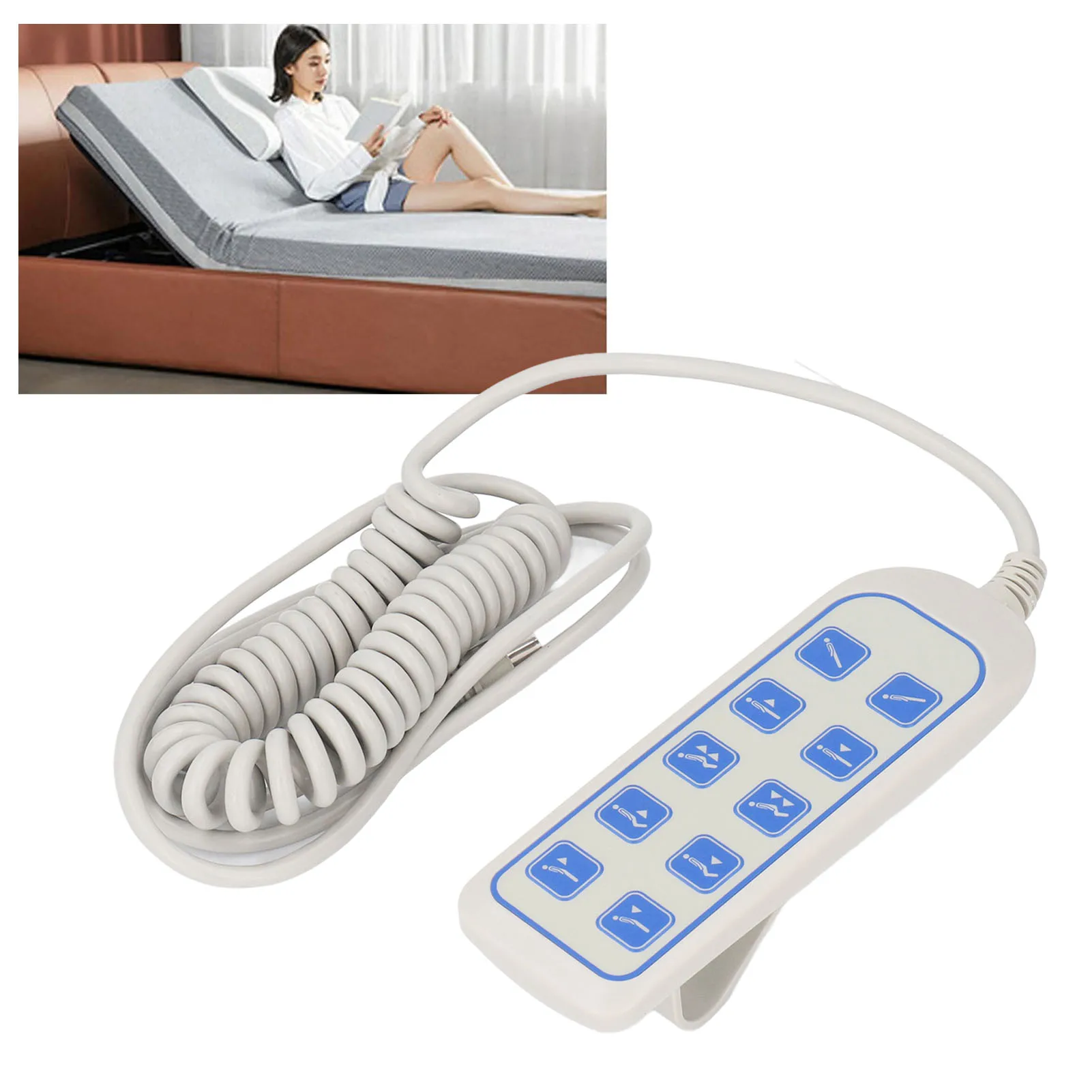Chair Hand Controller Bed Remote Control Simple Drop Resistant Multi ...