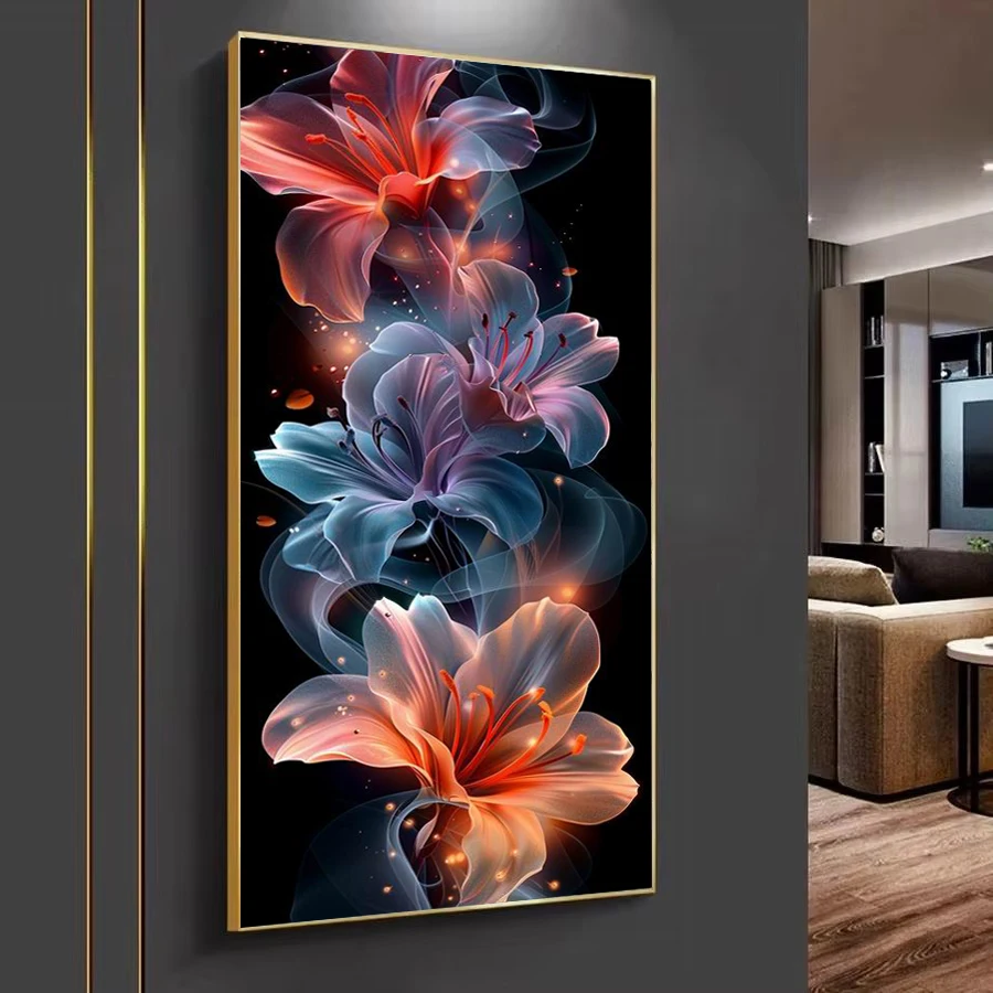 Diamond Painting Cross Stitch Kit Diamond Painting Kit Diamond Painting Large Size New Collection Fresh Flower Diy Full Mosaic Embroidery Floral Picture Jewellery Cross Stitch Kits
