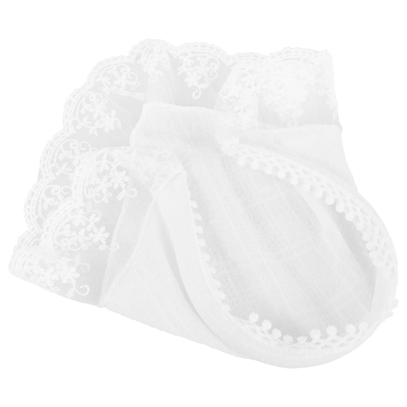 목가적 인 스타일 Headscarf 헤어 밴드 장식 머리띠 흰색 레이스 해변 리조트 여성 헤어 두건 스카프 머리띠