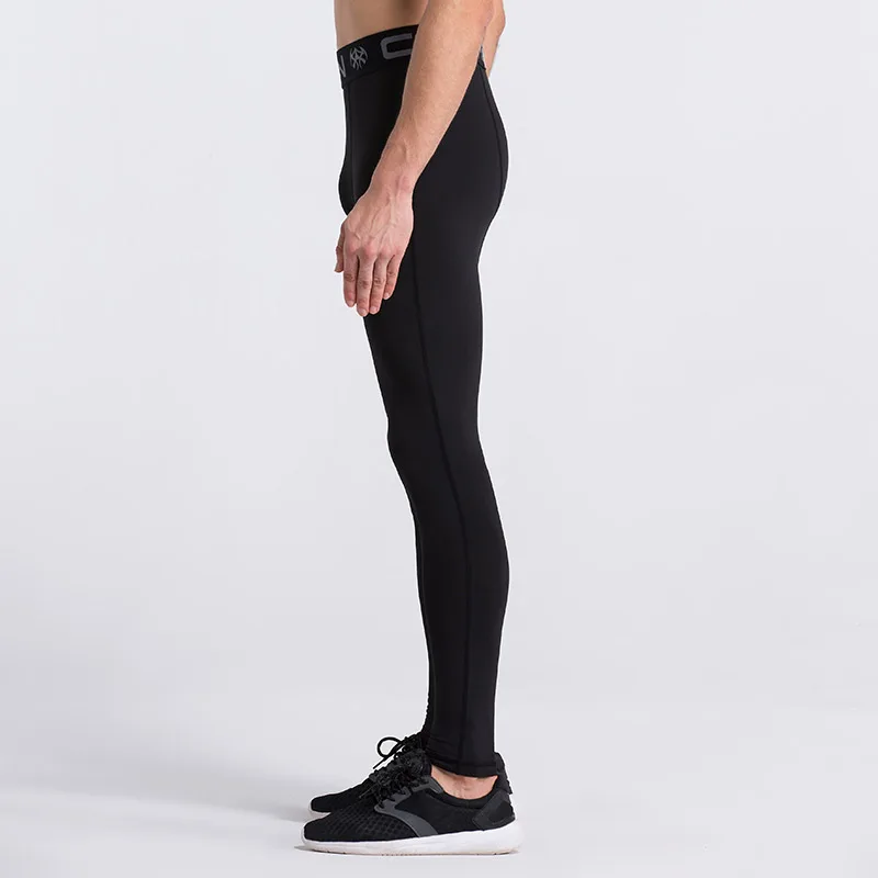 Mens Gym Compression Leggings Sport Training Pants Dry Fit Running Tights Fitness Basketball Jogging Workout Trousers Polyester