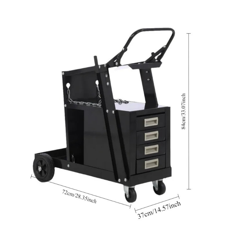 Знімна шафа для інструментів у стилі висувного ящика Чотиришаровий візок для інструментів великої місткості Багатофункціональне обладнання Зберігання інструментів