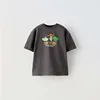 Boys Summer Clothes Fashion Casual Crewneck Tees Toddler Printing Tops New Style Tops 1-7Age Kids Cute Short-sleeved TShirt 4