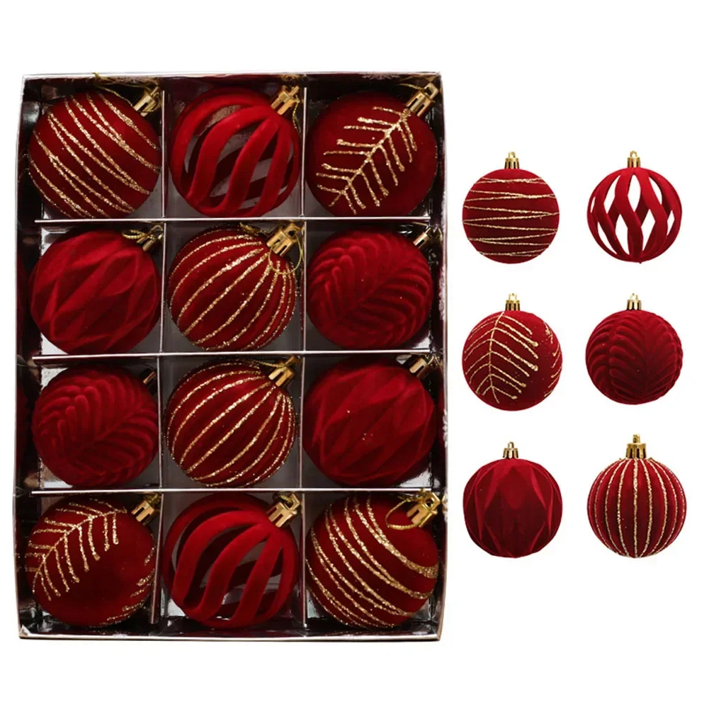 thumbnail image 1 of 12pcs 6cm Christmas Balls Christmas Tree Ornaments Ball Xmas Hanging Tree Pendants Party Decor 2024 New Year Gifts Noel Navidad, 1 of 5