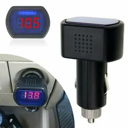 Universal Digital LED Car Battery Voltage Meter, 12V - 24V Auto Voltmeter & Monitor (1 pc)