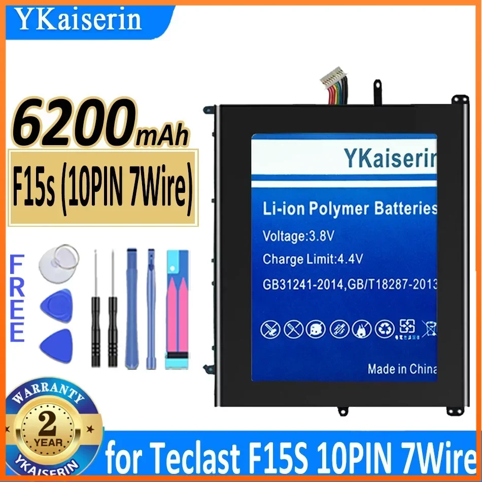 

Аккумуляторная батарея ykaisсеребрин 6200 мАч 30154200P для Teclast F15S UTL-2778180-2S UTL-2978180-2S 10pin, 7 проводов, гарантия
