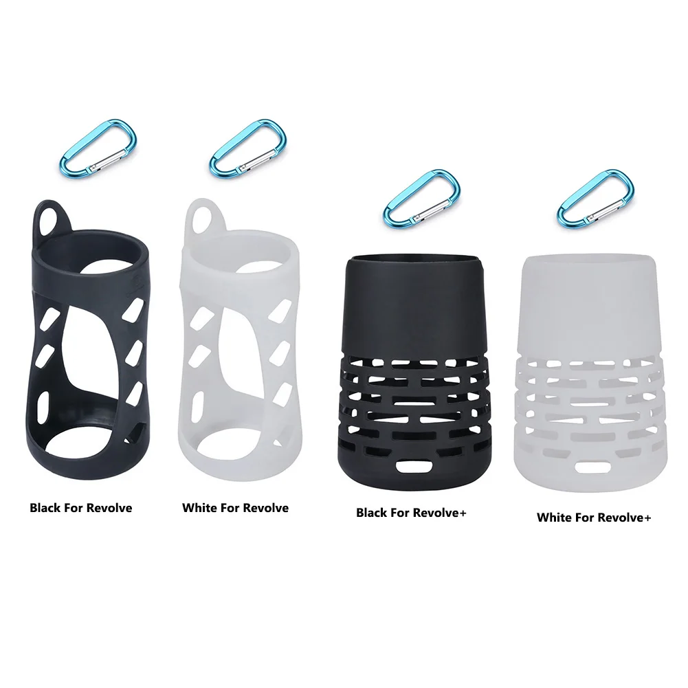 Portable Bluetooth-compatible Speaker Case Shockproof Speaker Carry Case with Carabiner for Bose SoundLink Revolve/Revolve+ I II