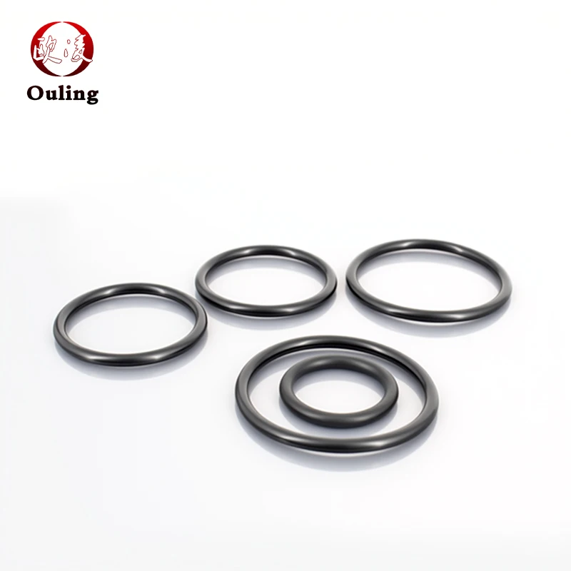 50-Pack EPDM Rubber Waterproof O-Ring Seals - Black Washer Rings in Assorted Sizes