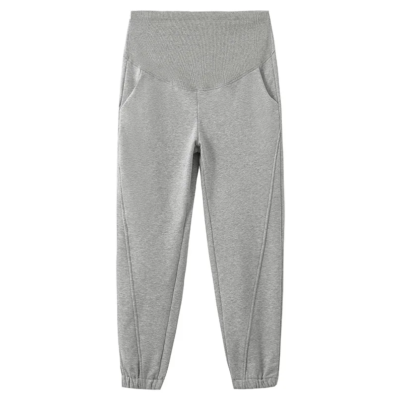 Autumn Sports Casual Cotton Maternity Pants Loose Straight Jogger Trousers Clothes for Pregnant Women Pregnancy 6