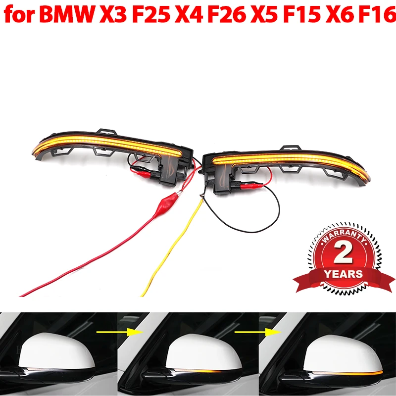 

2x Динамический указатель поворота для BMW X3 F25 X4 F26 X5 F15 X6 F16 2014-2018