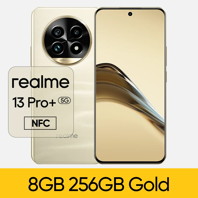 thumbnail image 1 of Versión global realme 13 Pro+ 5G Smartphone Snapdragon 7s Gen 2 realme 13 Pro Plus Cámara de 50MP Batería de 5200mAh 80W OTG NFC, 1 of 5