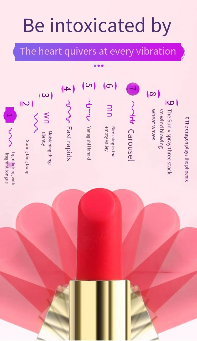Vibrazione a 10 frequenze rossetto che salta uovo ricaricabile masturbatore femminile orgasmo vibratore mini piccolo AV stic_voghion.com