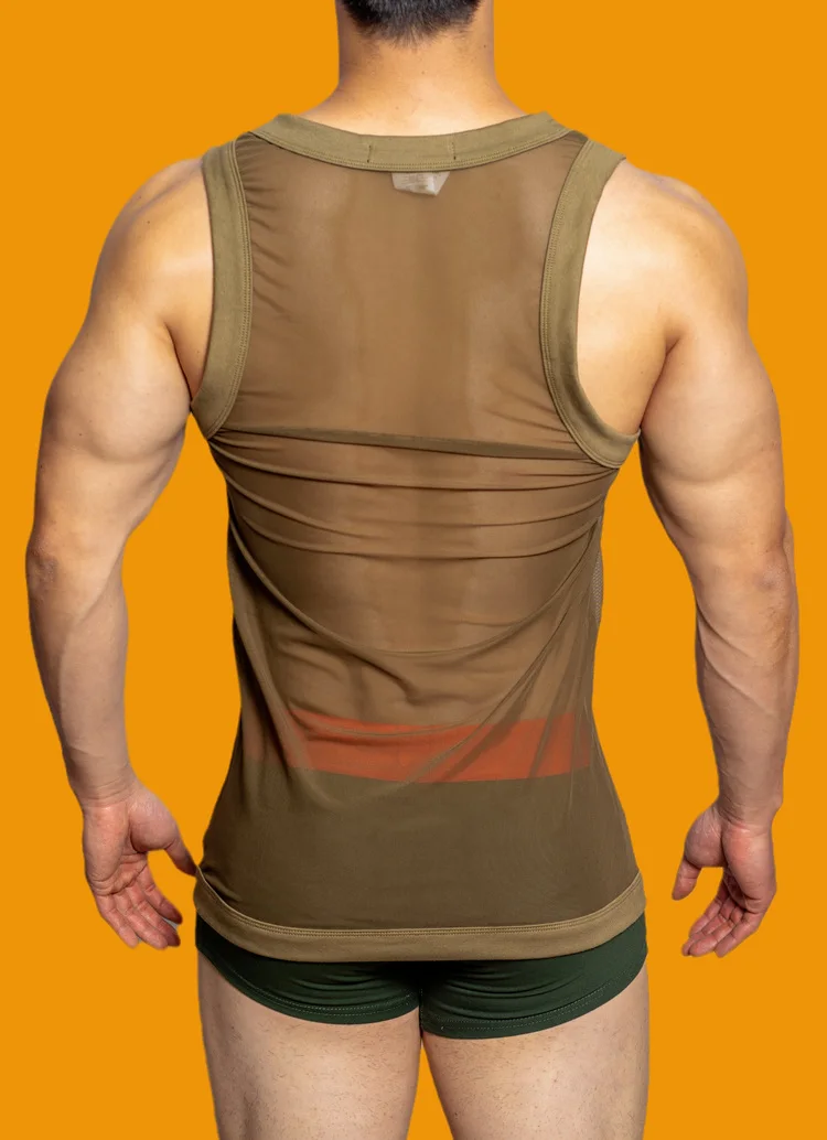 Ropa De hombre, camisas De gimnasio para hombre, camiseta Sexy transpirable De malla para interiores, camiseta sin mangas De baloncesto, Cuecas De Masculina, camisetas para el cuerpo