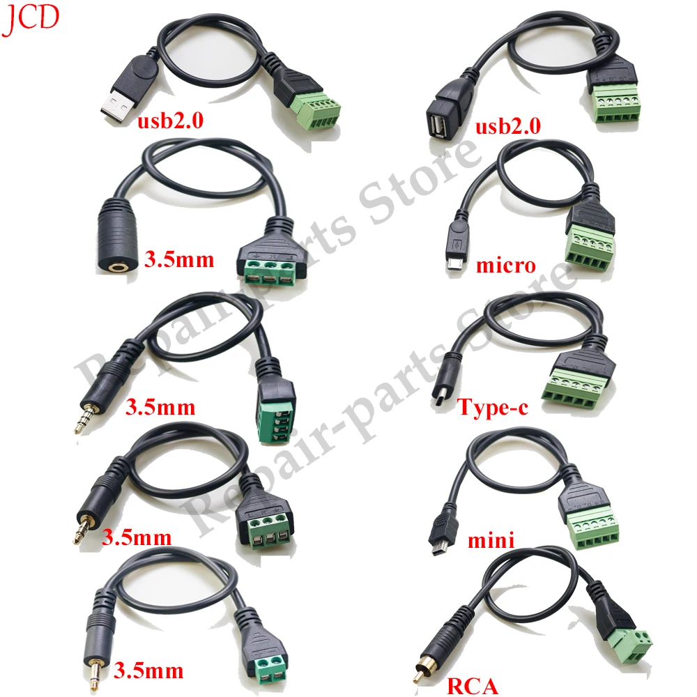 USB-C Auf 2-Pin Schraubklemmen-Adapter (5V, 3A, 4er-Set) – Lötfrei Für Ladegeräte & Kleingeräte