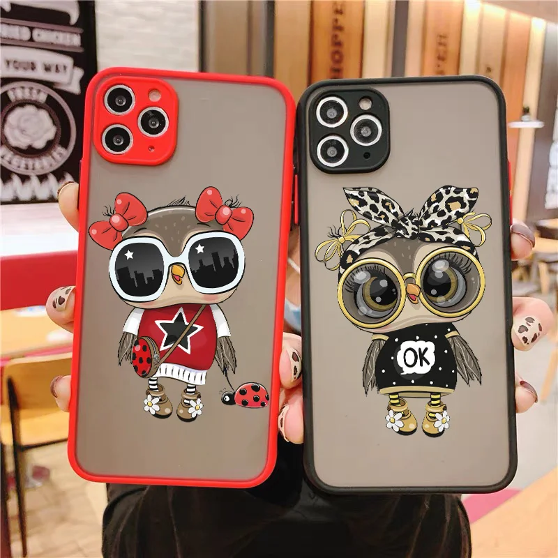 Adorable Owl Design Shockproof Phone Case - Stylish & Protective Cover
