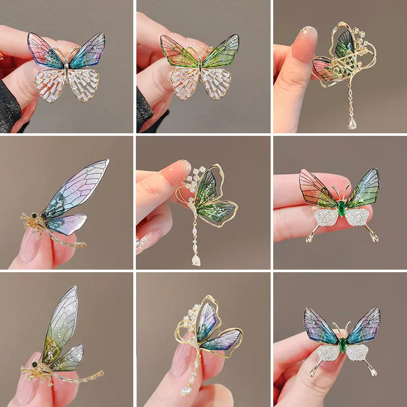 Fashion Rhinestone Brooches for Women Trendy Butterfly Pins Clothes  Accessories Wedding Gifts - AliExpress