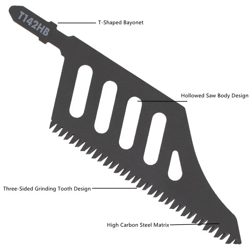 Suitable for Wooden and Aluminum Narrow Space Fixtures, Saw Blades, Extra Long Heavy-duty Spiral Saw Blades, T-shaped Chains